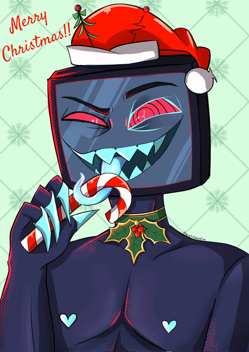 Merry Christmas!! Hehe #HazbinHotel #Vox #HazbinHotelVox #RadioStatic #radiosilence #Voxval