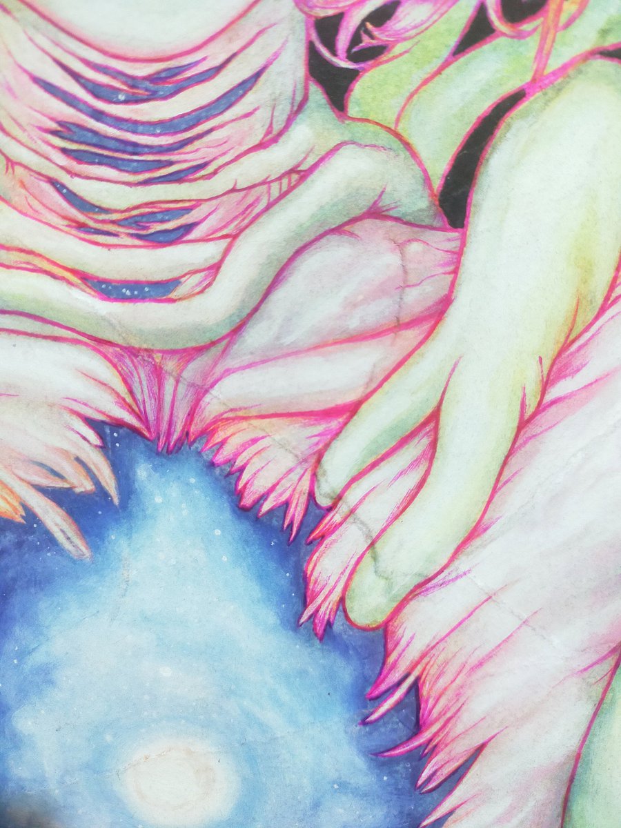 Thatcchi's tweet image. Merry Christmas!!🎄🌟 

Sorry, I've been gone for so long. I'm reworking on one of my old artworks. It was ruined completely due to my negligence. Here's a sneak peek for now, but I'd love to hear your thoughts once it's done. Anyway, see you, love you, take care. ❤️