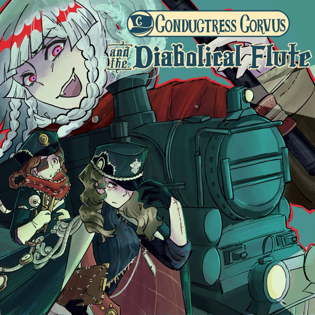 buggycrys's tweet image. yayy finished my secret santa gift for @drhillmoel !! 
#r1999secretsanta2025