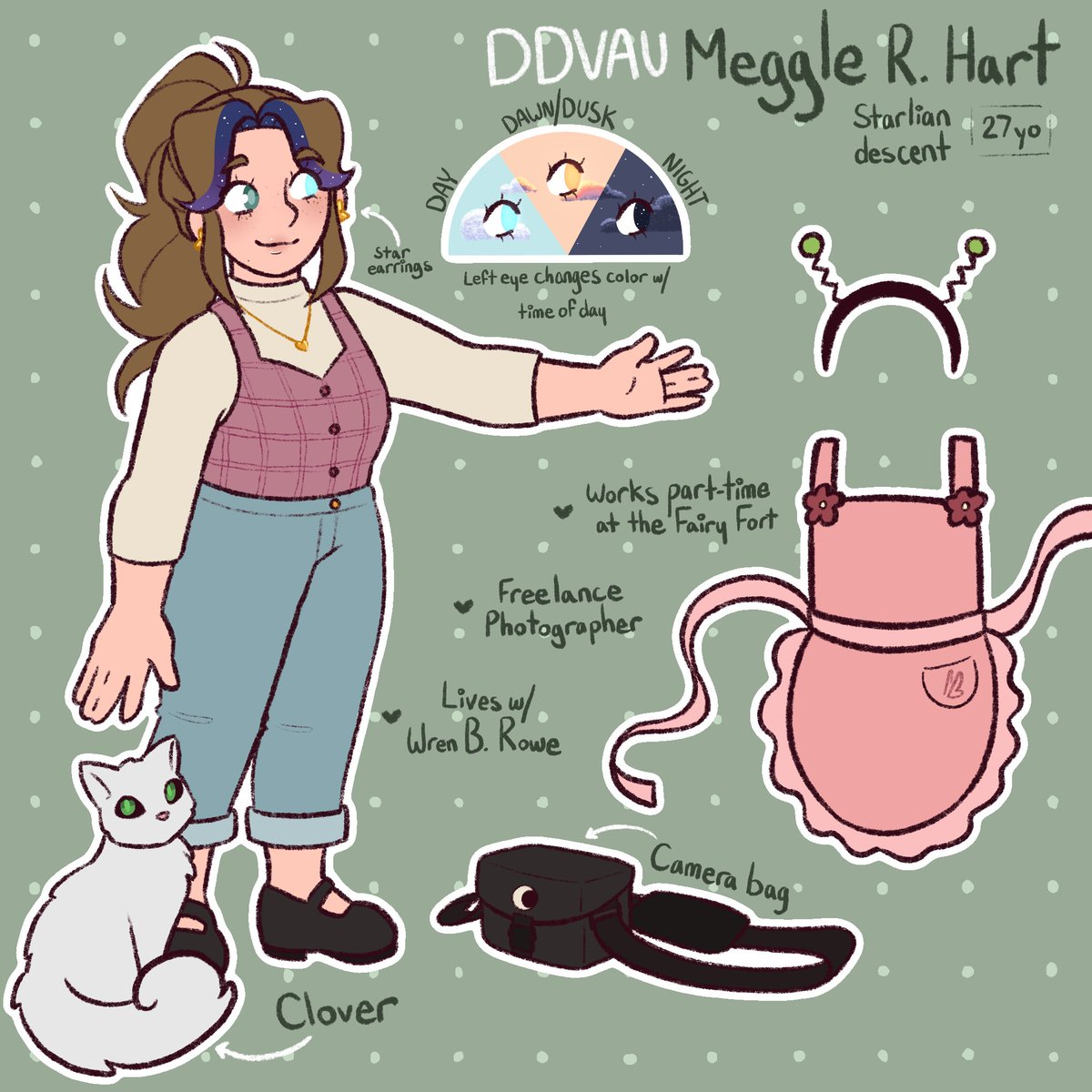 Here’s a few of my sona refs I prepared for artfight :D