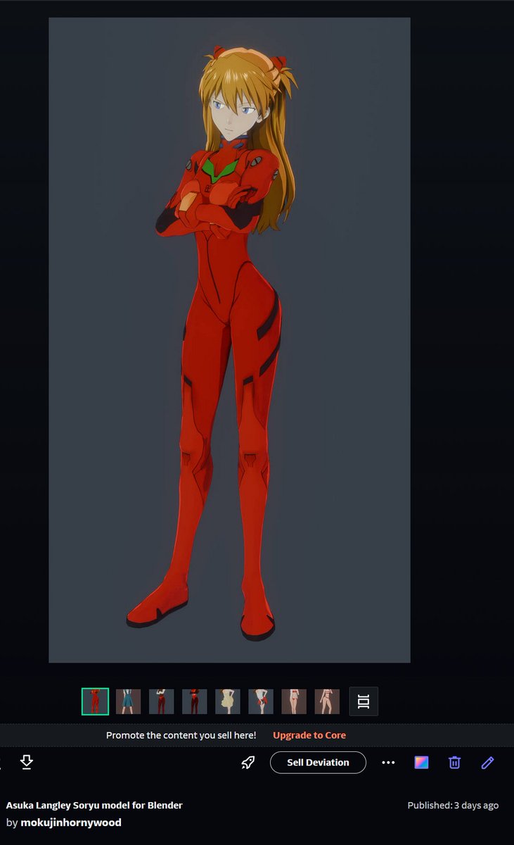 MokujinH's tweet photo. Asuka Langley model public release available on Deviantart, thanks to @Leitekken for the dress and bikini assets! 🥹 https://t.co/DLswudm9IO