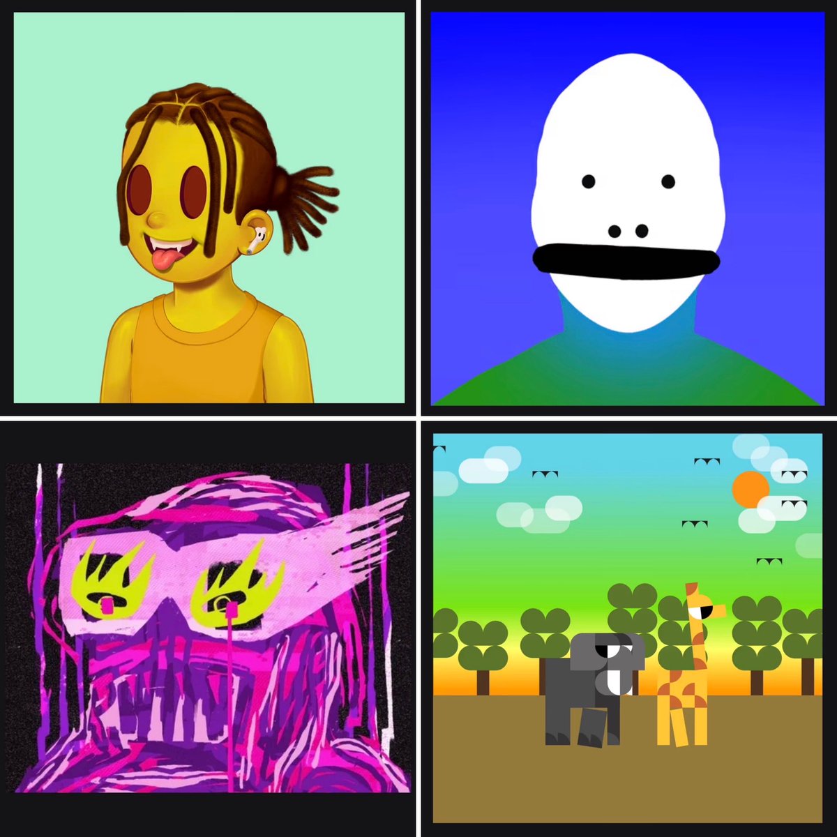 matriona_fails's tweet image. Last chance!

Day 4 of Xmas Giveaway

PFPs, glitch, memes, cute opepen animals everything up for grabs!

Retweet this post with your fav image from the 4 below for a chance to win Free NFT

Sharing love for the web3 creators and art is what really matters, not so the floor price