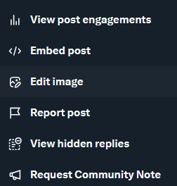 The Edit Image "feature" is a death sentence for sharing any form of photos or art on this platform

Anything you post can be altered without consent and there's nothing you can do to opt out of it

Can we be serious about a mass exodus to Bsky this time?