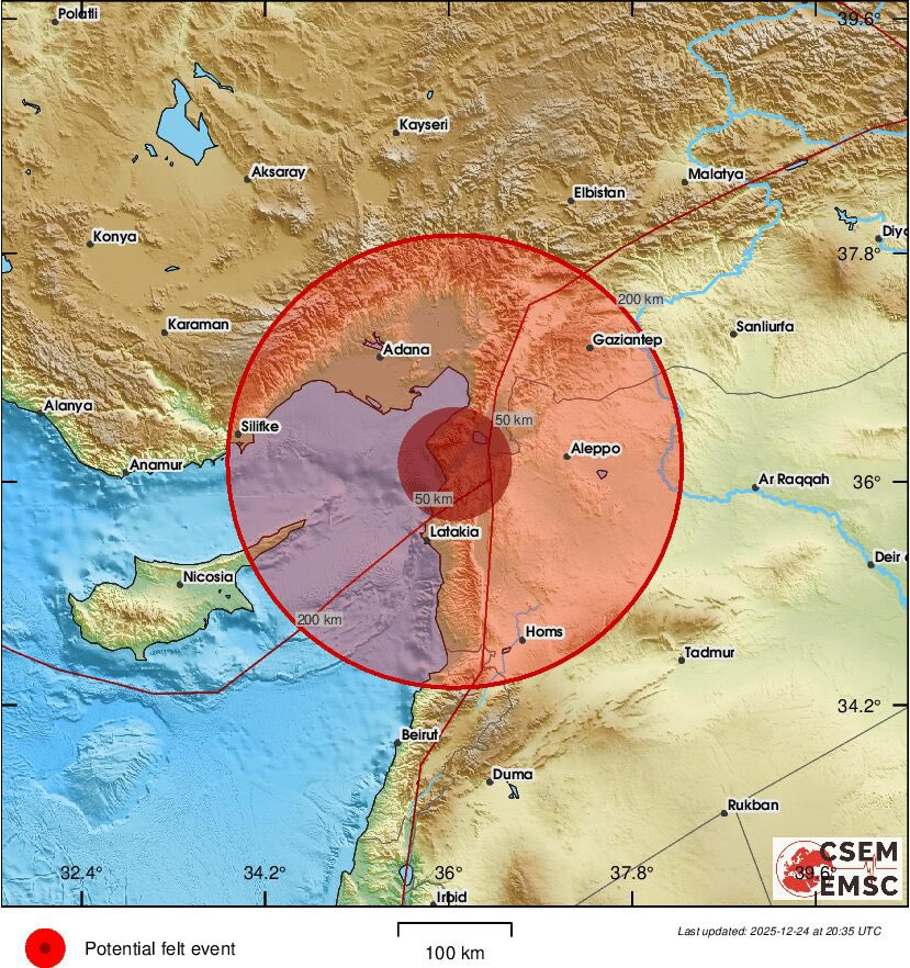 ouzhanktkc1925's tweet image. Hatay ve çevresinde hissedilen deprem meydana geldi hisseden herkese çok geçmiş olsun. 

#deprem #depremoldu #sallandık