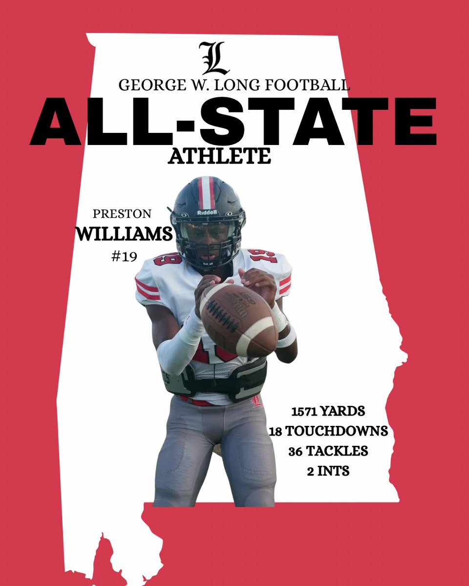 Congratulations to Preston Williams for being named to the 2025 2A All-State team!