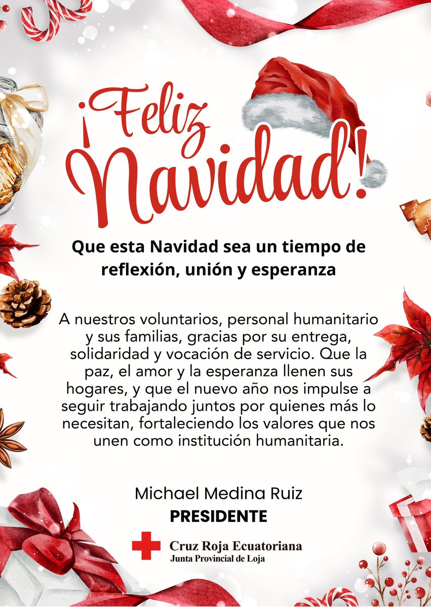 ¡Feliz Navidad a nuestra gran familia humanitaria! 🎄❤

En estas fechas, queremos dar gracias de todo corazón a nuestros voluntarios y personal humanitario. 

Ustedes son el motor que lleva esperanza y auxilio a quienes más lo necesitan en cada rincón de nuestra provincia. 🧤✨