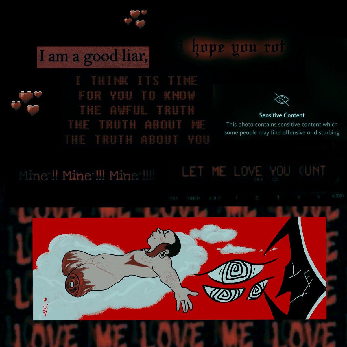 EtherealDoodlez's tweet photo. Love ❤️🩸
#gore #guro #art #love https://t.co/J5CEZ0LG28