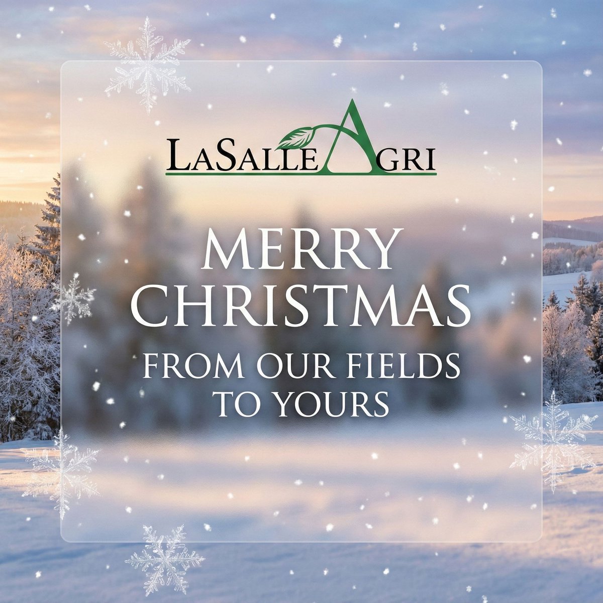 🎄 Merry Christmas from LaSalle Agri! 🎄

Thank you to the farm families across Ontario who trust us to support their soil and their success. 🌾

Wishing you rest, joy, and time with loved ones this holiday season. Here's to healthy soils and abundant harvests in 2026! 🚜💚