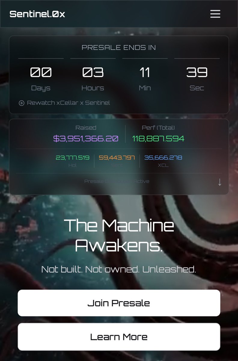 AuzsomeAustin's tweet photo. I’m in complete AH right now with this $SENT presale. 

Almost $4 million in 30 days. That’s just crazy! 

3 hours left to get in on one of the most highly anticipated presales I’ve ever been a part of. 👏🏻 

https://t.co/4oFpxcGUHU https://t.co/KAqeqCDOBe