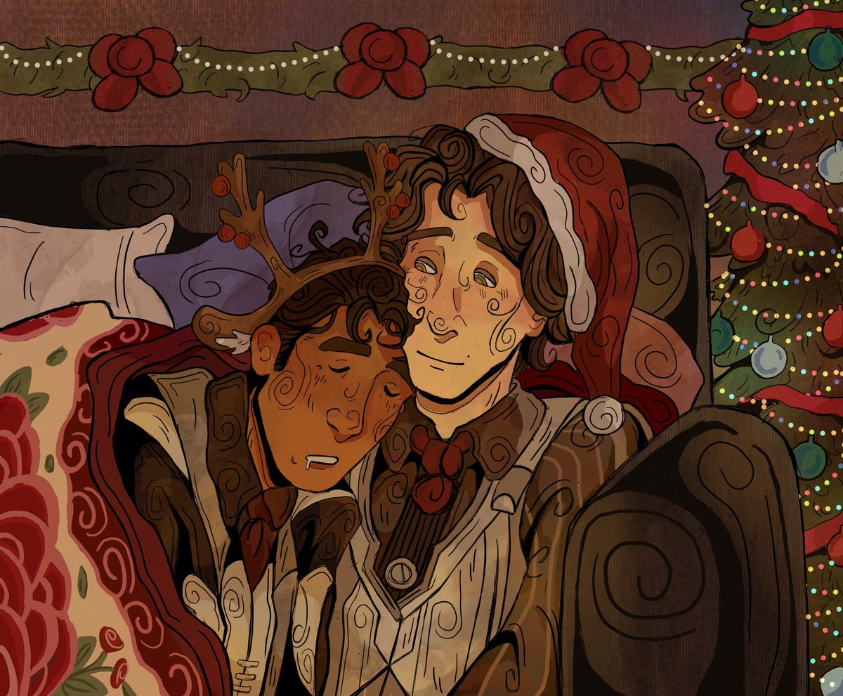 Roguerami_art's tweet photo. #jayvik After the christmas party 🩵 #arcane #jayvikfanart https://t.co/JCVFsxrcVC