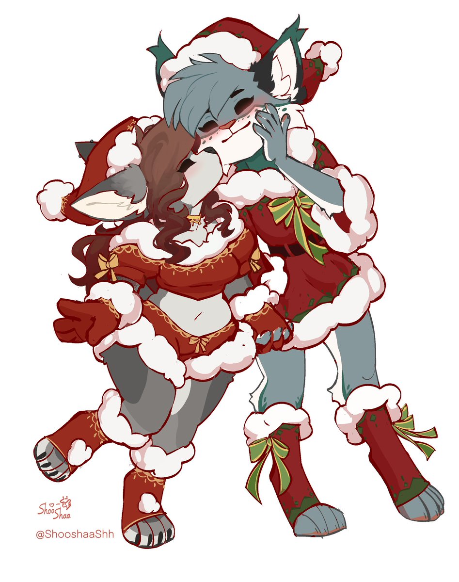 ShooshaaShh's tweet photo. ✨Merry Christmas @Red_R0ver and @RockPaperTiger1 ✨ https://t.co/xvxQicYrK4
