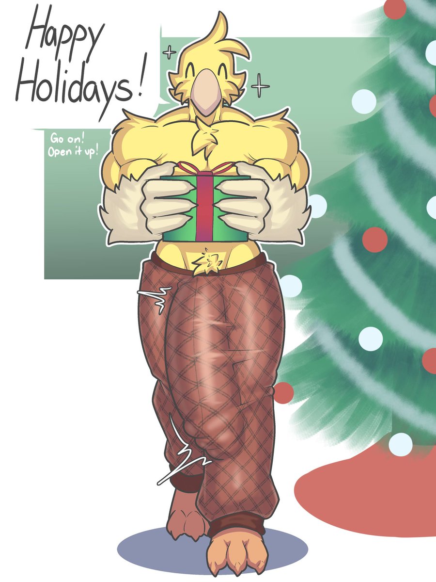 Canary with a wrapped package ^v^
Happy holidays everyone!