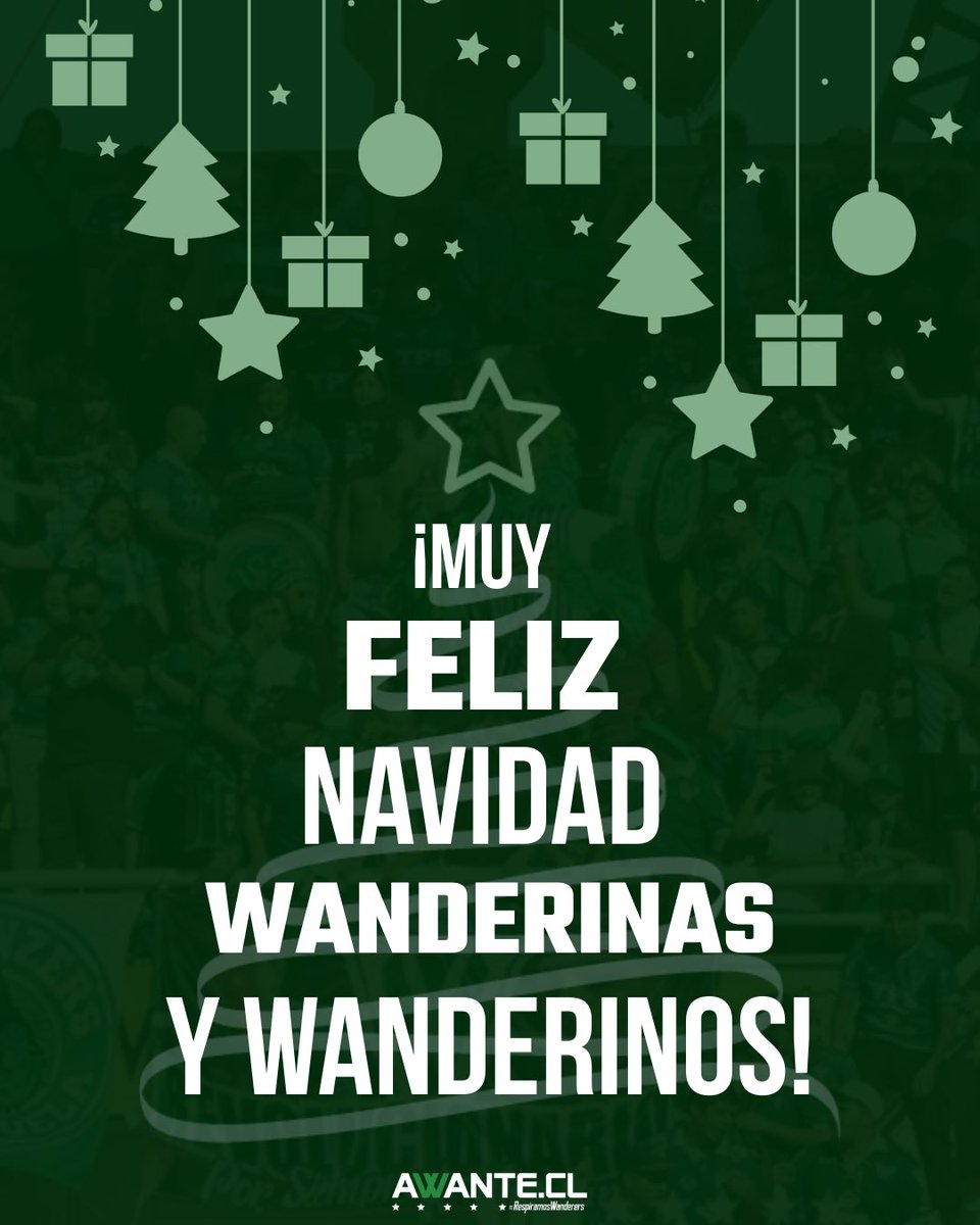¡FELIZ NAVIDAD A TODOS Y TODAS!🎅🏼🎄

A nombre de todo nuestro equipo, les deseamos una feliz navidad a todos los wanderinos y wanderinas. Que lo disfruten en familia y en paz✨ ¡Muchas felicidades!💚