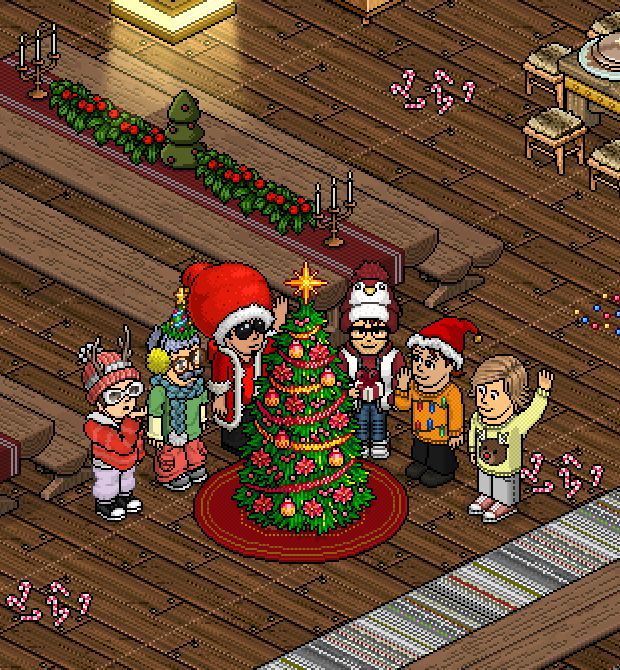 É #NatalHabblet! 🎄

Nós da Equipe Staff, desejamos a todos os Habblets um #FelizNatal! Que seja uma noite maravilhosa e de muita luz. 🌟

Não esquecemos de vocês que passarão no Hotel... Deixamos uma lembrancinha na Cabana SnowStorm. Entre e digite #FelizNatalHabblet! 💖