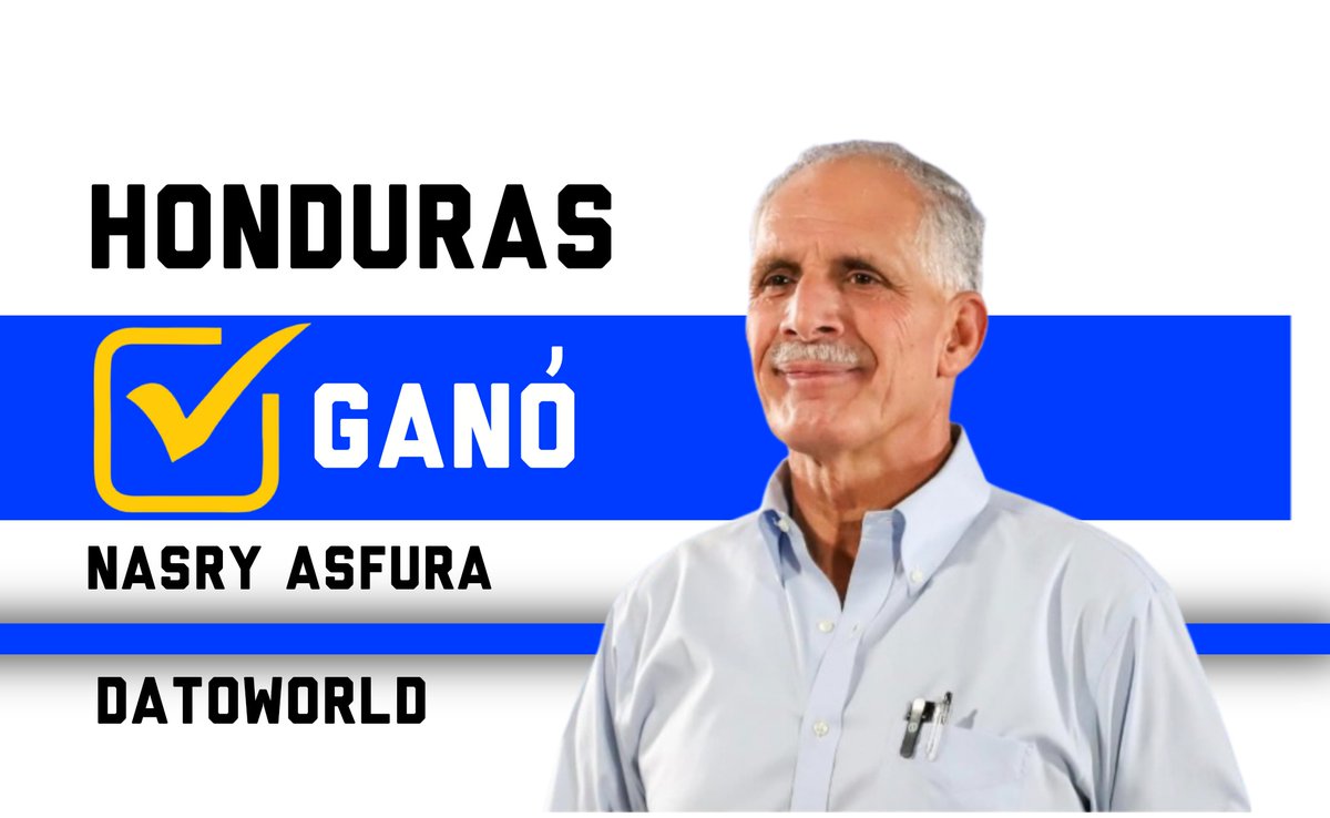 🇭🇳#AHORA - CNE de Honduras  declara a Nasry Asfura como el nuevo presidente de los hondureños.