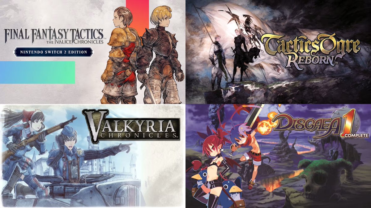 Stealth40k's tweet image. Time Extension: 20 Turn-Based Strategy Classics You Should Play:

- Arc the Lad Collection
- Bahamut Lagoon
- Disgaea: Hour of Darkness
- FEDA: The Emblem of Justice
- Final Fantasy Tactics
- Tactics Ogre: Let Us Cling Together
- Fire Emblem: Awakening
- Front Mission 3 
- Jeanne…