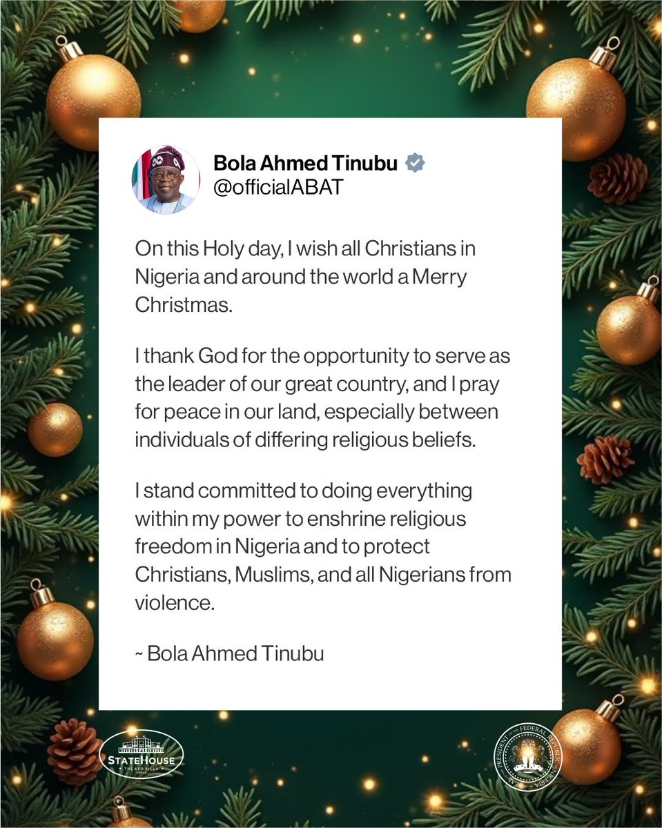 Bola Ahmed Tinubu tweet media