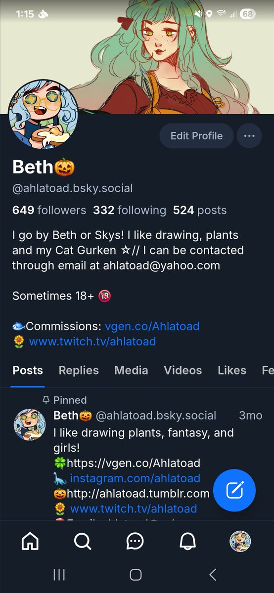 AhLaToad moved to bsky tweet media