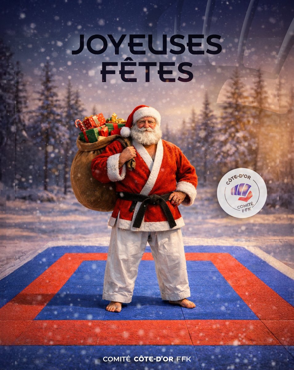 cdkarate21's tweet photo. #fêtesdefindannée

Le Comité Côte-d'Or FFK et les membres du Comité Directeur vous souhaitent de Joyeuses Fêtes 🎁.

#cdkarate21 #joyeusesfetes #noël #saison20252026 #FFK https://t.co/Mni2viySCQ