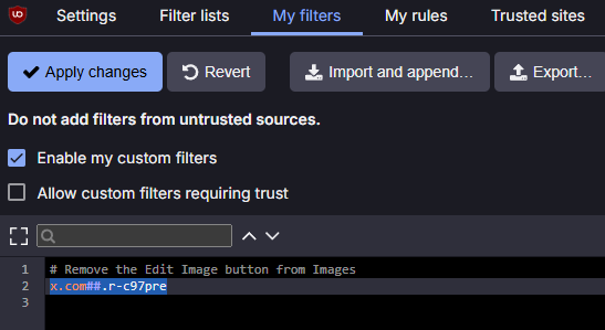 You can hide the Edit Image button on posts you see with this uBlock Origin filter btw.

They should give us a way to fully opt out of it though, it's gross.