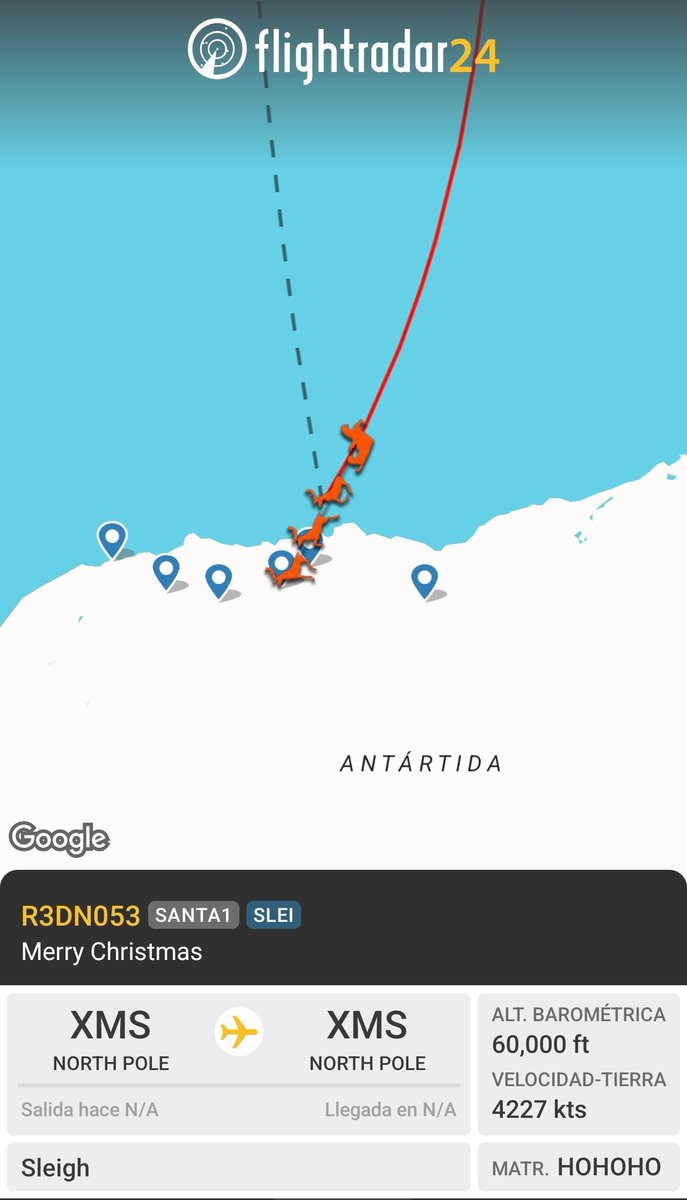 Al fin he encontrado a Papá Noel
#flightradar24