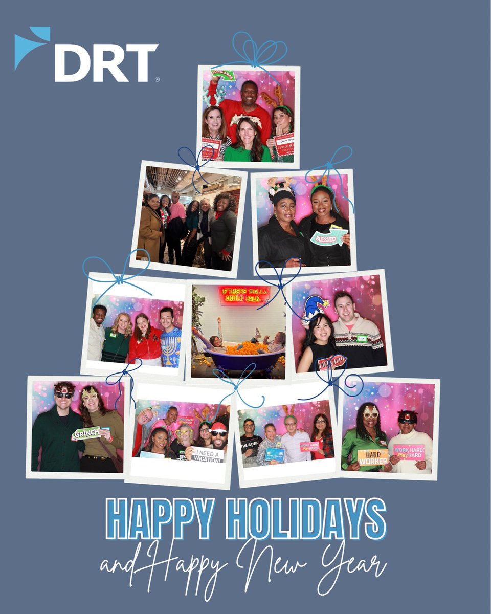 Cheers to another season of gratitude, celebration &amp; connection. We are thankful for our DRT &amp; <a href="/DRTConfidence/">DRTConfidence</a> teams, customers, partners &amp; friends for another incredible year &amp; the accomplishments we achieved TOGETHER. Happy Holidays &amp; New Year from our DRT family to yours✨#2026