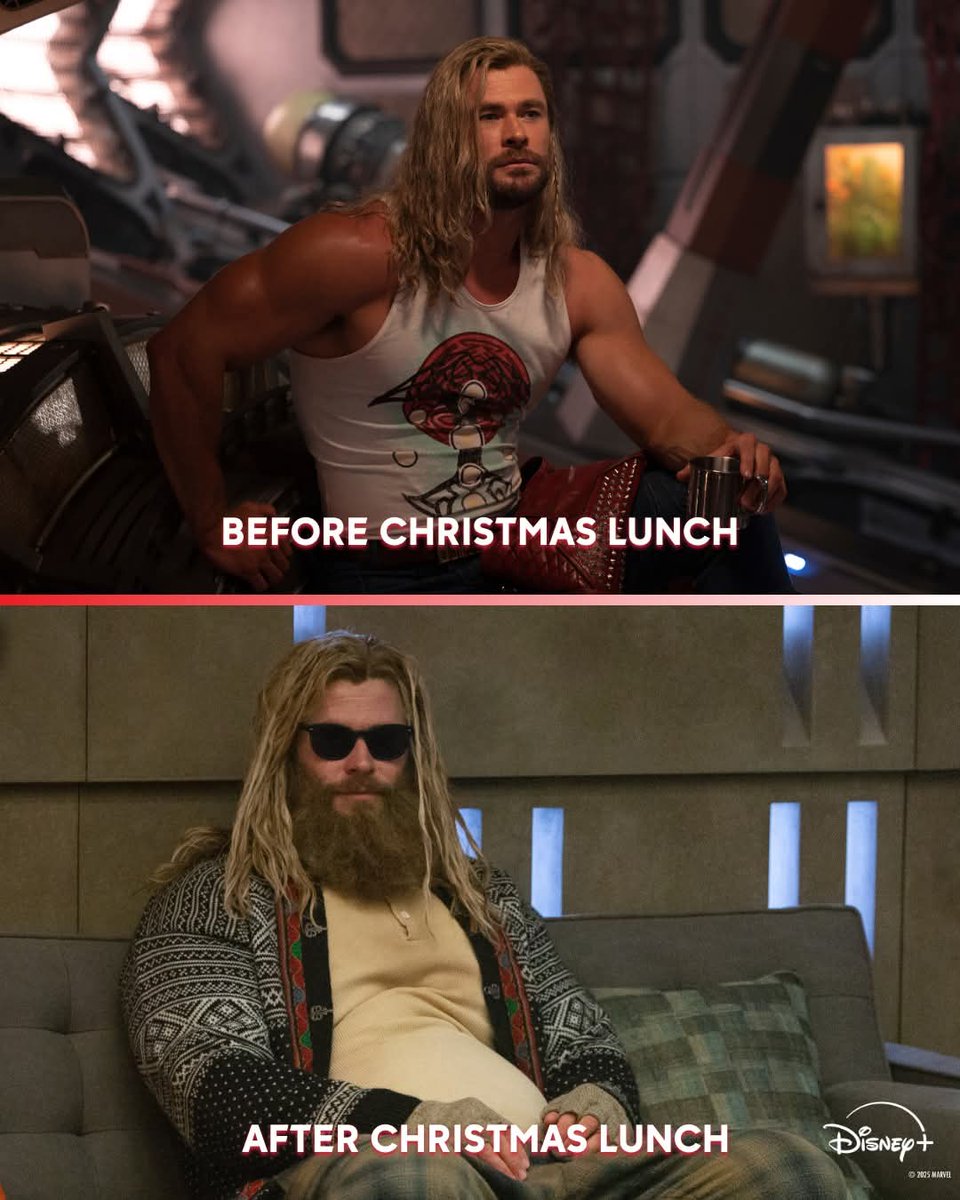 doublehell's tweet image. Merry Christmas. Eat responsibly. Don't be like Thor, or be like Thor. It's Christmas.