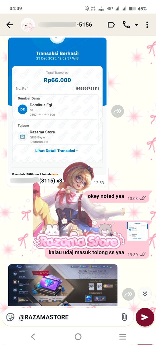 damseulz's tweet image. #testirazama

order ꠩ 3 wdp slow 
price ꠩ Rp 66.000
testimoni ke ꠩ 1.275