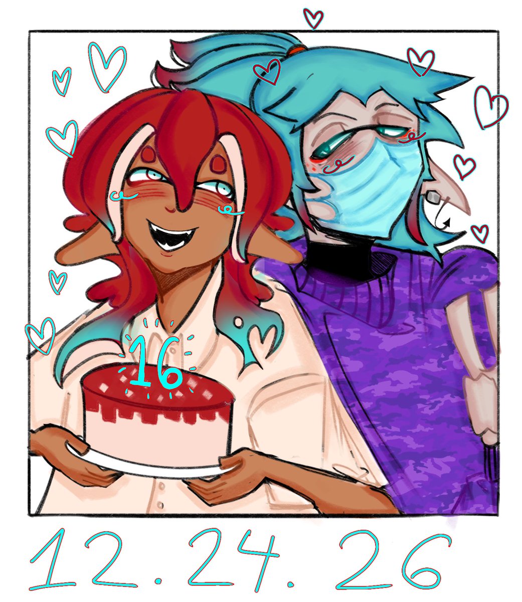 DECOSPLAT's tweet image. HAPPY 16TH BDAY TO ME!! mask is here to help me celebrate!! (ˊ̥̥̥̥̥ ³ ˋ̥̥̥̥̥)