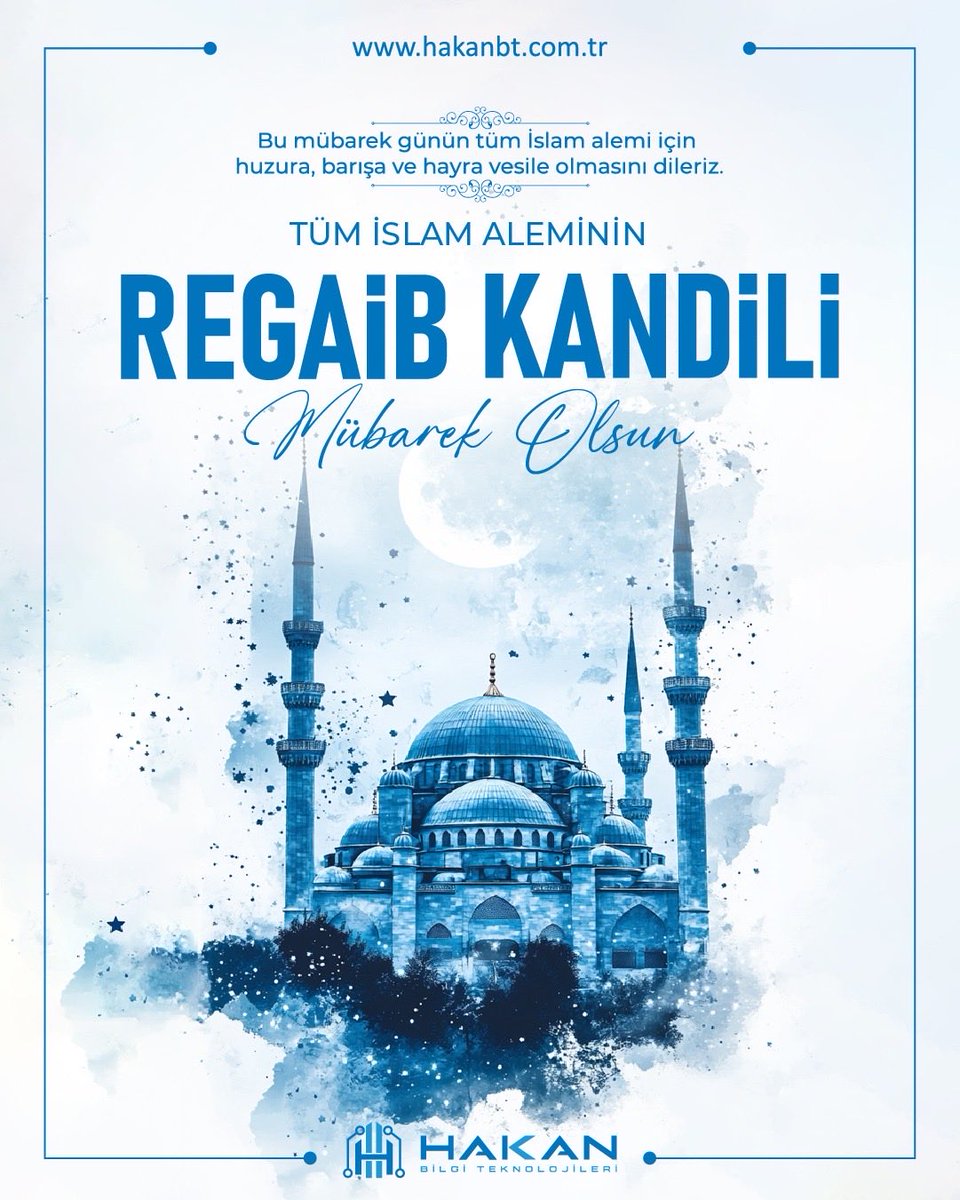 Rahmet, mağfiret ve bereket gecesi…
Regaip Kandilimiz mübarek olsun 💙

#regaip #regaipkandili