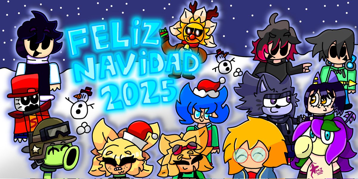FELIZ NAVIDAD PARA TODOS 🎄
Les deseo una muy feliz navidad para todos, y aquí les muestro los dibujos navideños que hice de mis grupos de discord :D