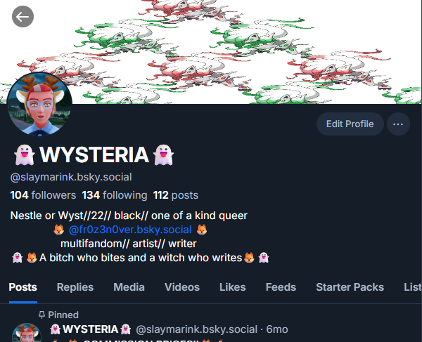 i've already been drifting off of this site, so once again, if you still want to see my usual pokemon/yume stuff ihave a tumblr
i have a bsky but that's for horror related art