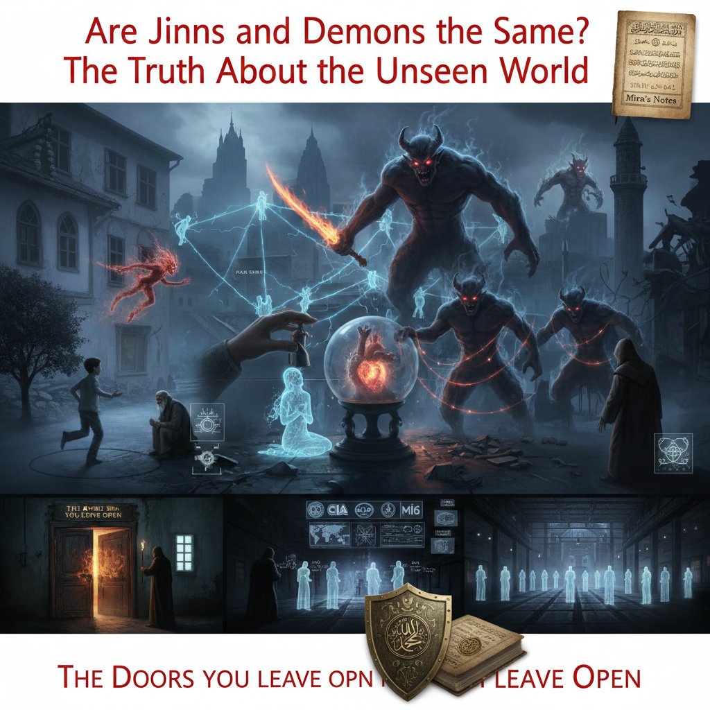 mirasnotes_en's tweet photo. "Google can't give you the full answer, but the archives do. 👁️
​Are Jinns and Demons actually the same?
​Can modern medicine explain 'paranormal entities'?
​What existed on Earth before humans?
​Why do spiritual encounters feel so physical?
​ #paranormal #jinn #spirituality https://t.co/I6djxZWFYo