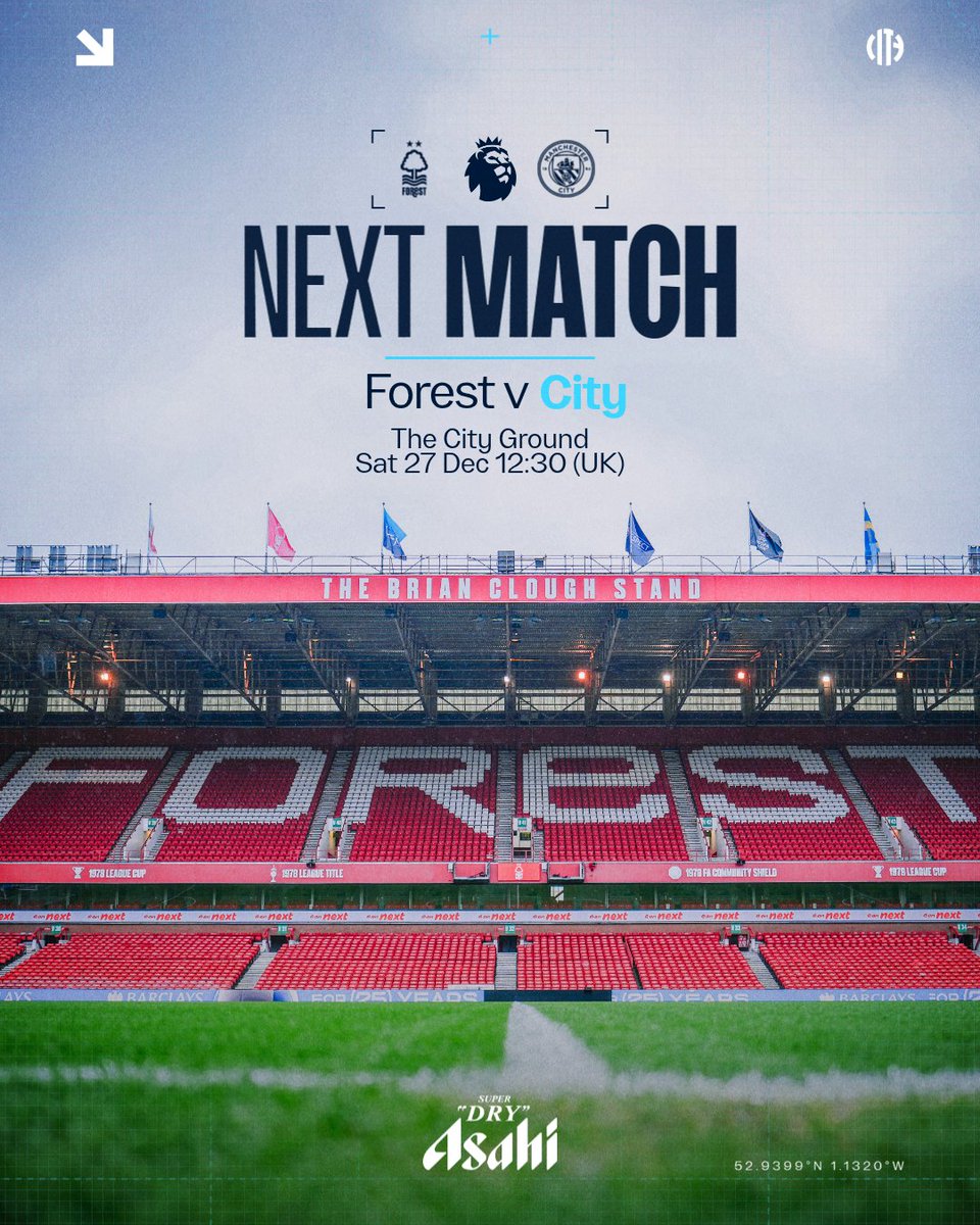 ManCity's tweet photo. Our final game of 2025 awaits 🩵🗓️

🤝 #AsahiSuperDry https://t.co/DCjMv9ZqPK