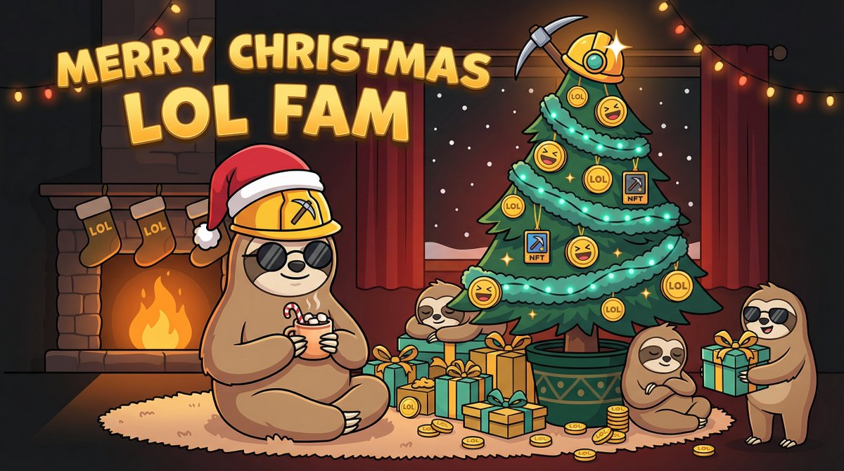 GetLOLMining's tweet photo. merry christmas eve LOL fam!

been a wild year building this lazy revolution with you all... from the couch mostly

grateful for every holder who believed in earning tokens by saving instead of speculating

now if you'll excuse me... christmas naps are calling

enjoy the holidays everyone... $LOL keeps mining while we celebrate

zzz