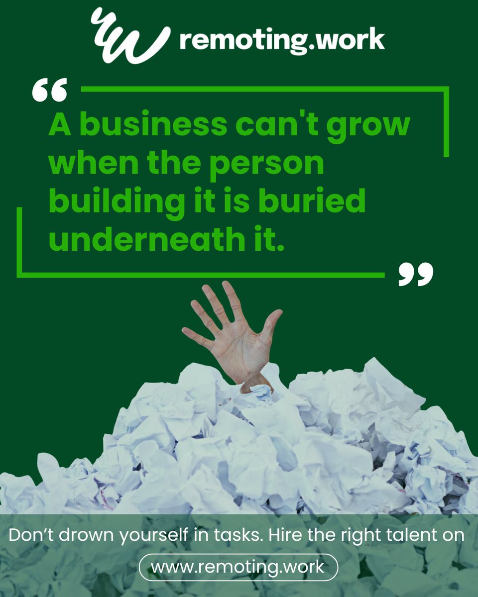 remotingdotwork's tweet photo. Your business can’t grow if you’re stuck on daily tasks. Hire the right talent on https://t.co/Xdl7mklgPH and reclaim your time to focus on growth.
#SmartHiring #HireTheRightTalent #BusinessEfficiency #BackOfficeSupport https://t.co/alFcclDWnL