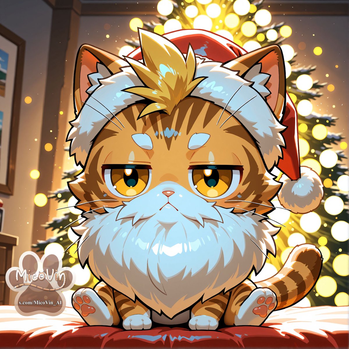 Merry Christmas!
#aiart #furry #OC Santa Bob