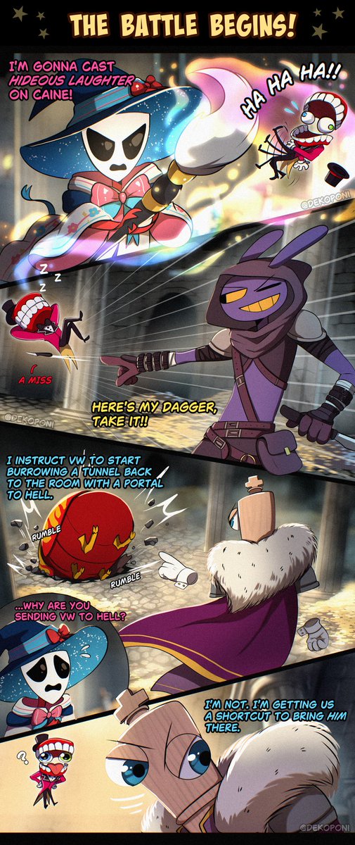 Dekoponi's tweet image. DnD Stream Moments: Final Boss
Part 2 / 3  
Be aware of his all seeing eyes! 
#tadcf #TheAmazingDigitalCircus #cainetadc