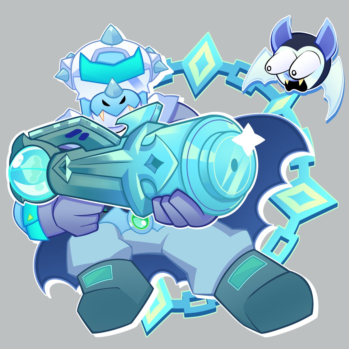 Vampire Hunter Pierce (and Chromas) art for #BrawlDex 🦇

#BrawlStars #BrawlStarsArt #Christmas