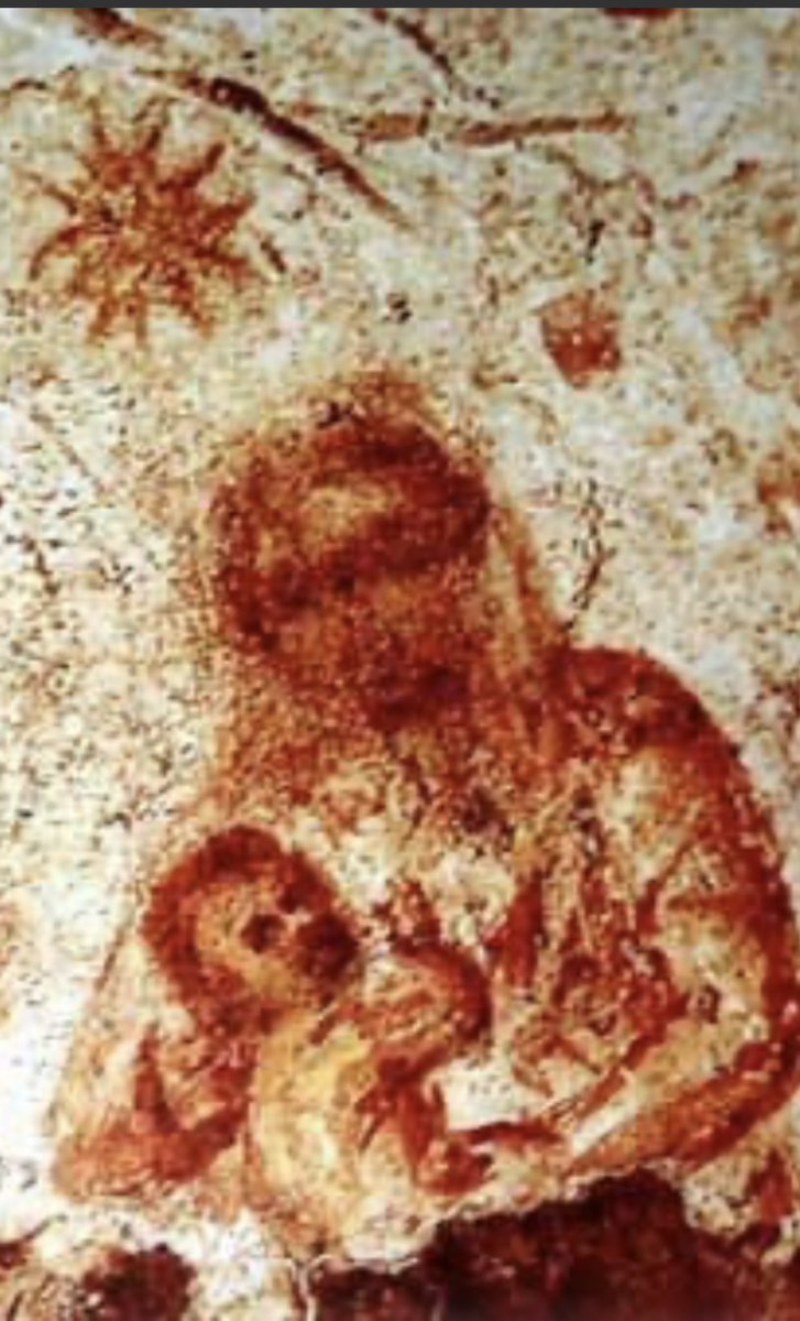 Catacumbas de Priscilia.
Inicios del siglo II. 
Feliz Navidad y Paz en la Tierra a los hombres de buena voluntad.