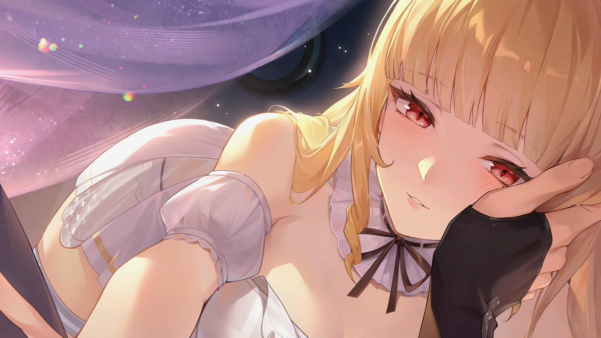 elmizard's tweet image. #スノウブレイク #スノブレ 
クラウリナお嬢様の好感度50😊
朝からエピソード見たけど夜の方が良かったですね😅
瞳が青モードから赤モードへ😍