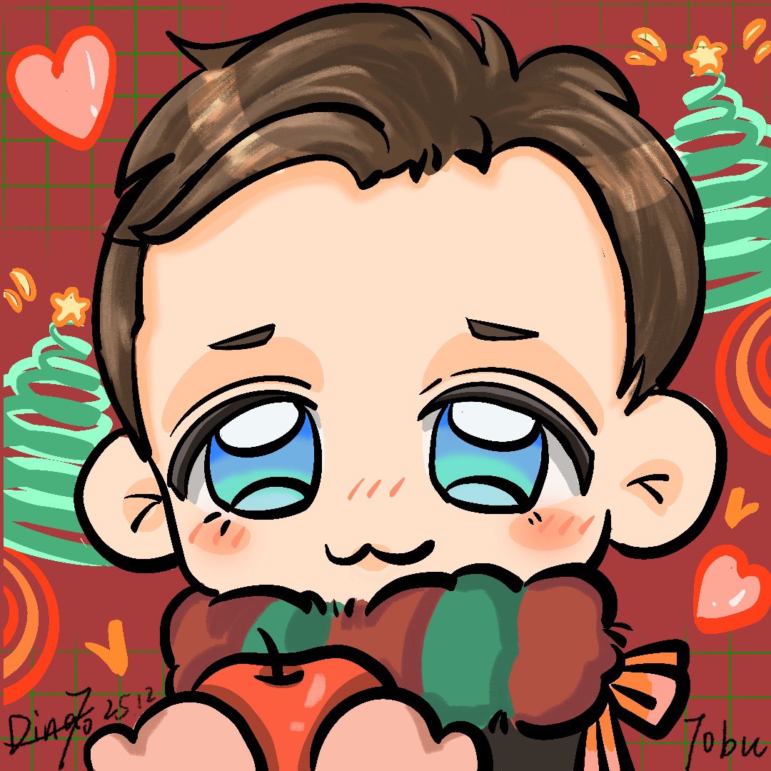 Dinalovestobu's tweet photo. @tobuofficial Merry Christmas Tobu!!🎄 https://t.co/X5vqxylMCA