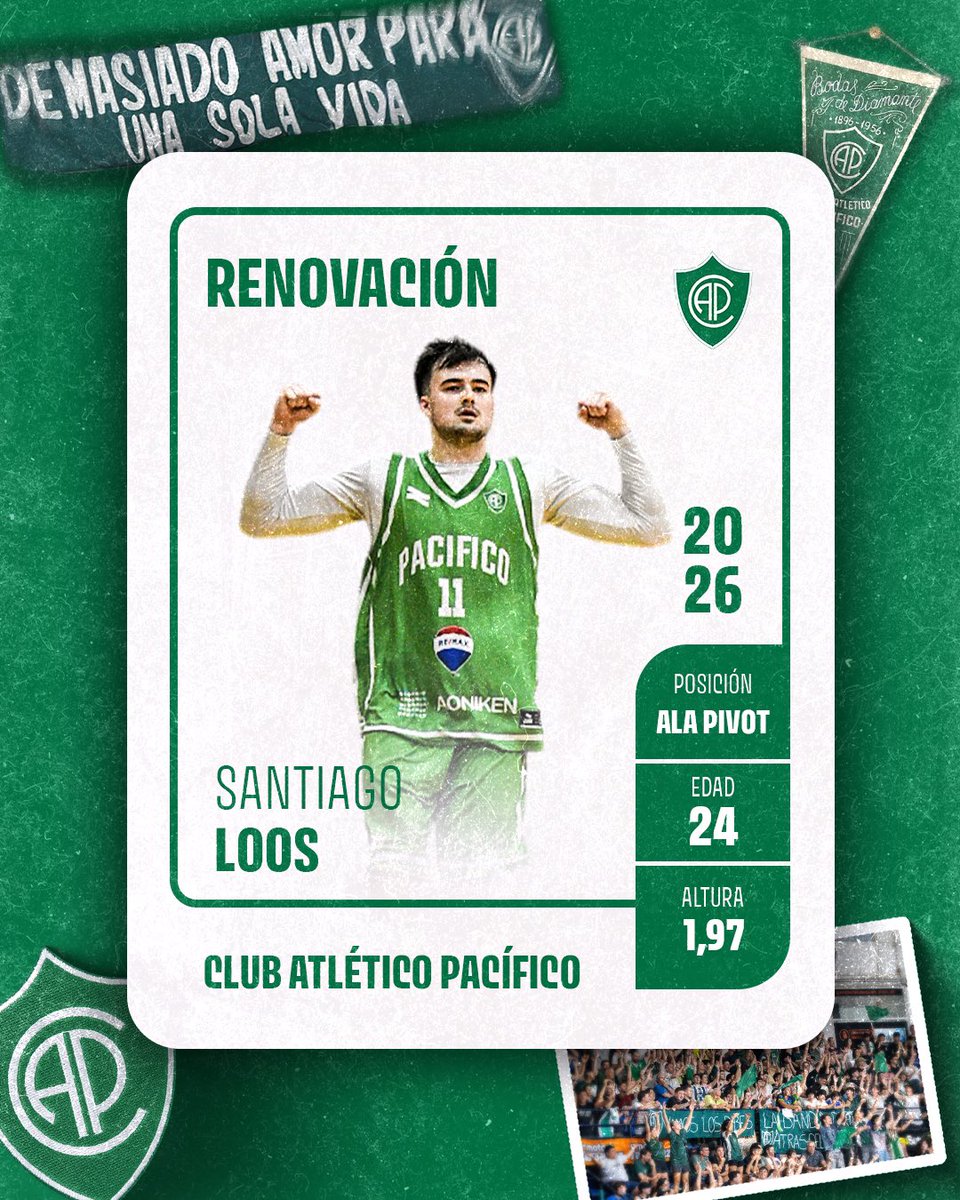 #Primera || ¡Seguimos, Santi!

Santiago Loos acordó su continuidad y vestirá la camiseta verde en el 2026💪

¡Vamos con todo!

💚🤍💚