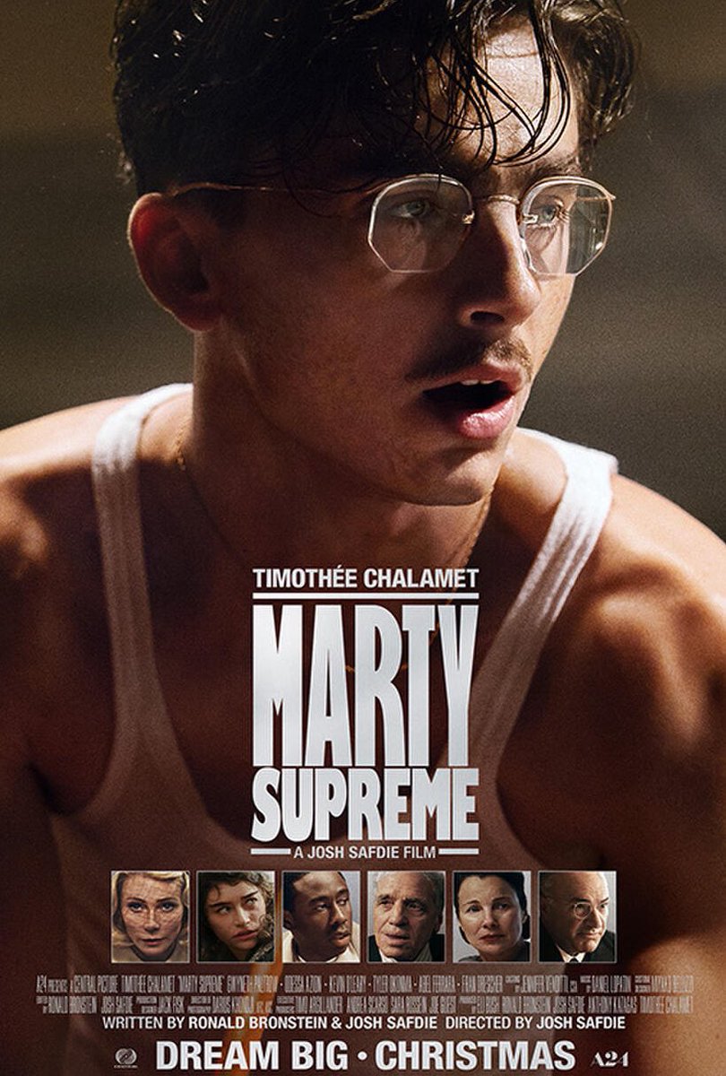 The25thNigga's tweet image. Just watched Marty Supreme and they didn’t have a single boring moment in this entire movie, top 4 movies of the year 🎬