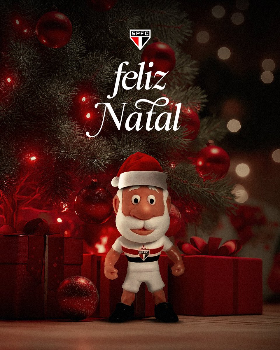SaoPauloFC's tweet image. 𝗙𝗲𝗹𝗶𝘇 𝗡𝗮𝘁𝗮𝗹! 🎁✨️

O Tricolor deseja um Natal repleto de amor, saúde e união!

#FelizNatal
#VamosSãoPaulo 🇾🇪