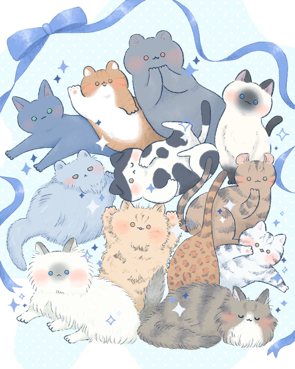 伸びた伸びないは置いといて2025年自身が思う力作 たくさんの洋猫