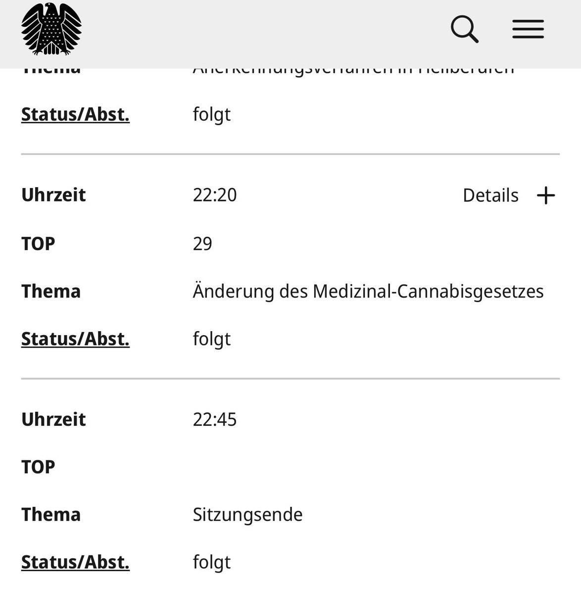 Seid ihr auch schon so gespannt, mit welcher unnachgiebigen Entschlossenheit die <a href="/spdbt/">SPD-Fraktion im Bundestag</a> das #MedCanG ihres eigenen Fraktionsmitglieds <a href="/Karl_Lauterbach/">Prof. Karl Lauterbach</a> verteidigen wird?

Donnerstag (18.12.) werden wir es hören.
🥦
#Cannabis