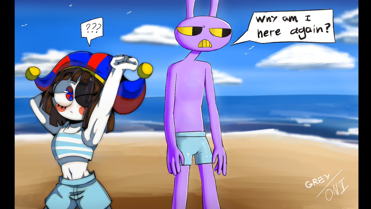 Ep 7 got us swimming ft <a href="/GREYSTWITPAGE/">GREY</a> 

#TheAmazingDigitalCircus #Pomni #jax