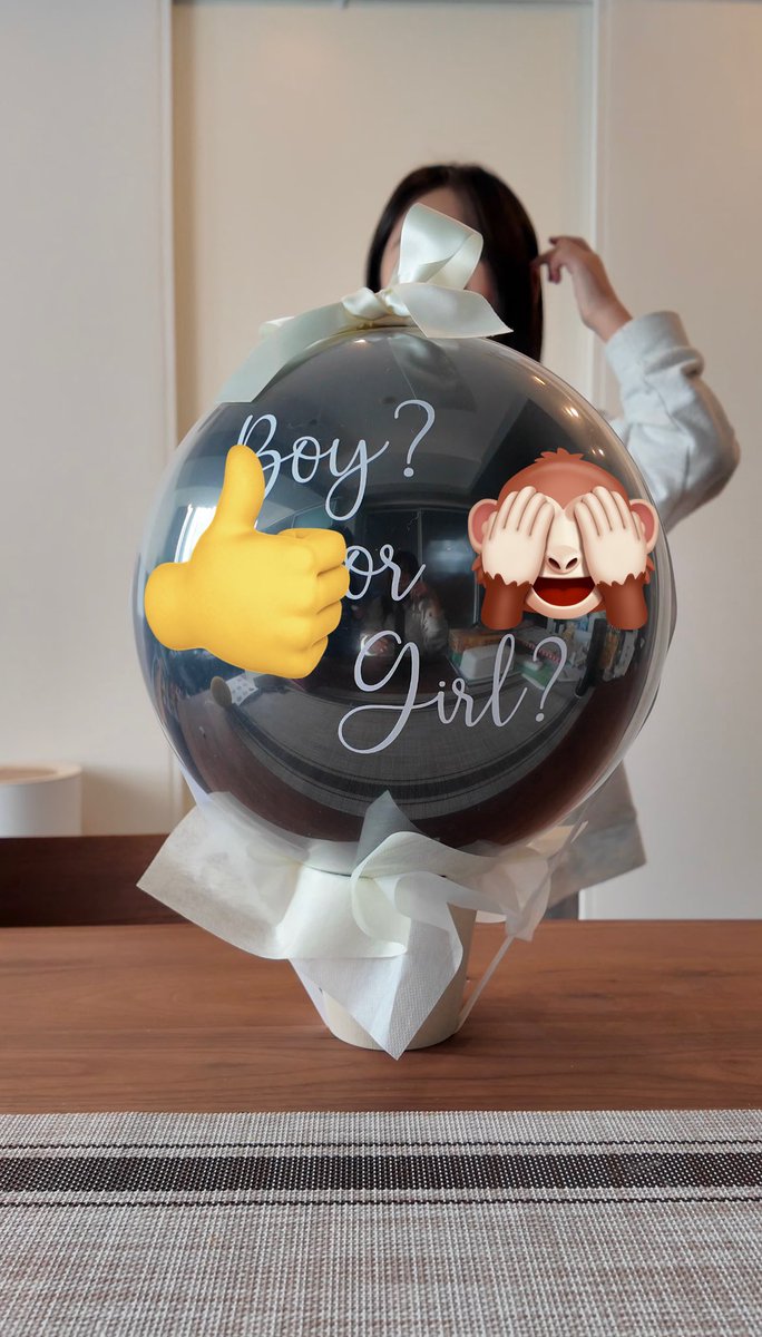 kyu_baby26's tweet image. 上の子達にジェンダーリビールしたよー！！

息子大興奮、女の子希望な娘はちょいショックな朝でした👶笑

#19w