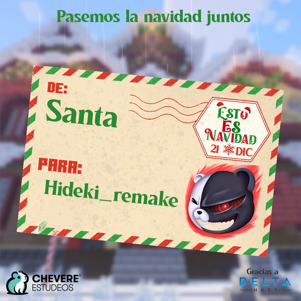 🎄PARTICIPANTE N°21 de ESTO ES NAVIDAD!

🎅 ¡Papá Noel sigue buscando mas duendes!

QUEREMOS VER EL MEJOR COSPOBRE DE DUENDE <a href="/HidekiRemake01/">Hideki</a> !

🔔 Gracias a <a href="/DeltaHostCloud/">DeltaHost</a>
📷 Fecha: 21 de diciembre

¿QUIERES PARTICIPAR?
- ETIQUETA A UN AMIGO
- COMENTA EL POR QUÉ
- Dale RT